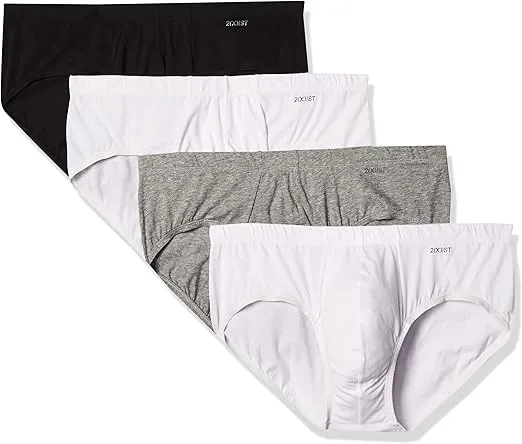 2(X)IST Men's Essential Cotton Bikini Brief 4-Pack