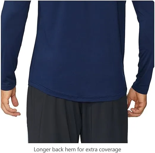 BALEAF Men's Long Sleeve Running Shirts Quick Dry Workout Shirts Athletic T-Shirts Lightweight Soft Fishing Tee Tops