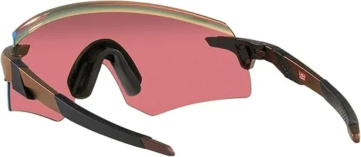Oakley Men's OO9471 Encoder Rectangular Sunglasses, Matte Red Colorshift/Prizm Trail Torch, 36 mm