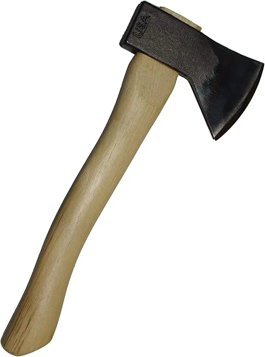 Council Tool 1.25lb Hudson Bay Camp Axe; 14″ Curved Wooden Handle Sport Utility Finish