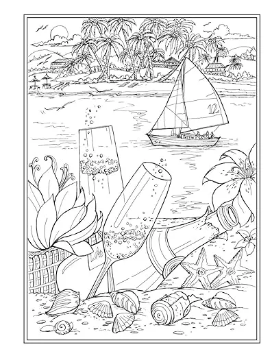 Adult Coloring Romantic Country Scenes Coloring Book (Adult Coloring Books: In The Country)