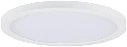 Maxim Lighting 57692WTWT Chip-15W 1 LED Round Flush Mount-7 Inches Wide by 0.5 inches high, Finish Color: White