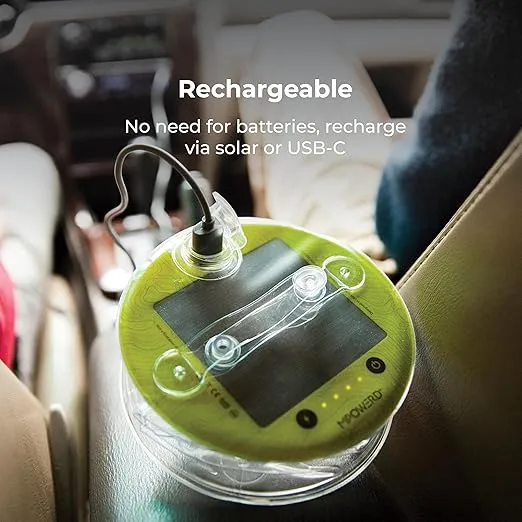 MPOWERD Luci Pro Series: Rechargeable Solar Inflatable LED Lantern + Charger, up to100 hrs and 360 Lumens, Waterproof, Camping, Backpacking, Emergencies