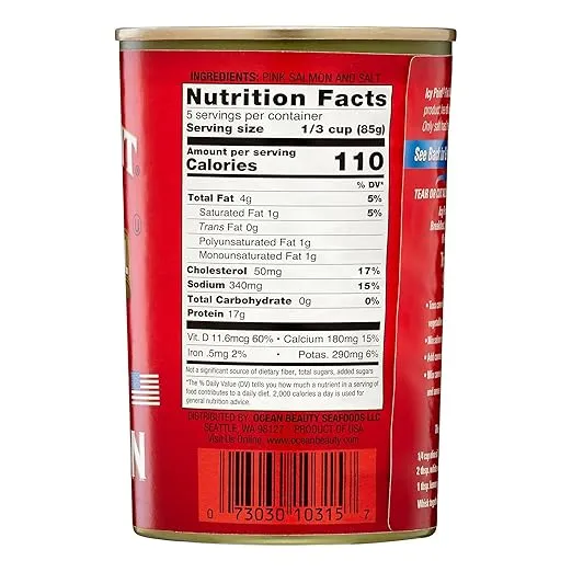 Icy Point Alaska Pink Salmon, 14.75-Ounce Cans (Pack of 8)