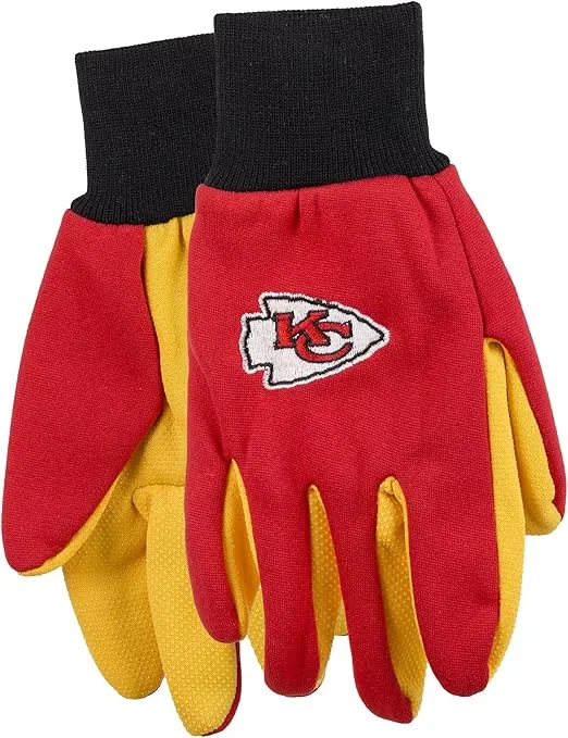 FOCO NFL Colored Palm Utility Work Gloves
