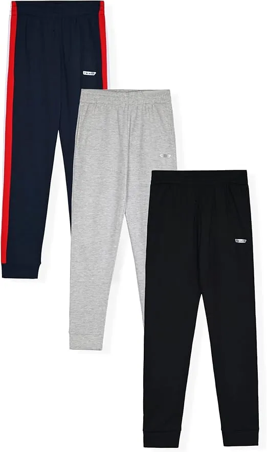 Hind Boys Sweatpants 3 Pack Athletic Fleece and Tricot Boys Jogger Pants with Pockets | Boys Clothes
