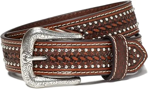 ARIAT Kid's Studded Basket Weave Belt