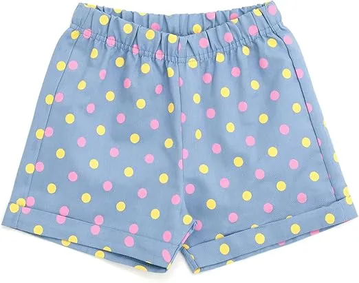 Disney Minnie Mouse Rainbow Floral T-Shirt and Chambray Shorts Outfit Set Infant to Big Kid Sizes (12 Months - 14-16)