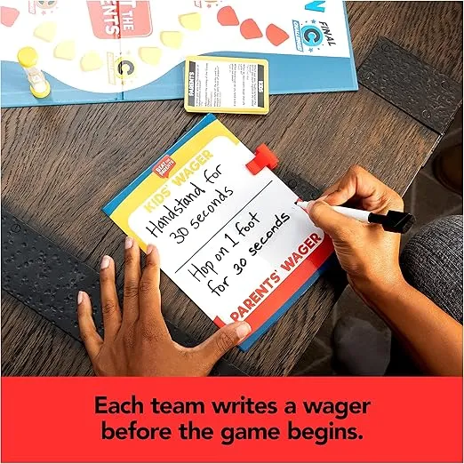 Beat The Parents Classic Family Trivia Game, Kids Vs Parents, with 25 Bonus Cards for Ages 6 and up (Amazon Exclusive)
