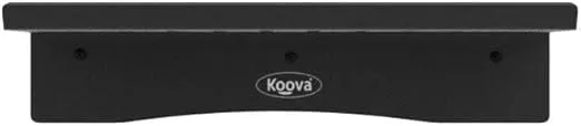 Koova WiFi Router or Speaker Shelf | Floating Shelving for Cable Box, Modem, Gaming System & Streaming Media Devices | Vented Airflow Metal Panel