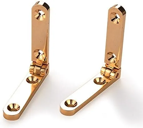 HIGHPOINT Side Rail Hinge Solid Brass, 1 Pair