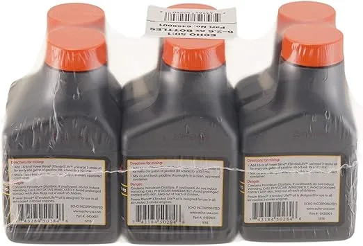 Echo 6450001 Power Blend 1 Gallon Oil Mix (50:1) 6 Pack