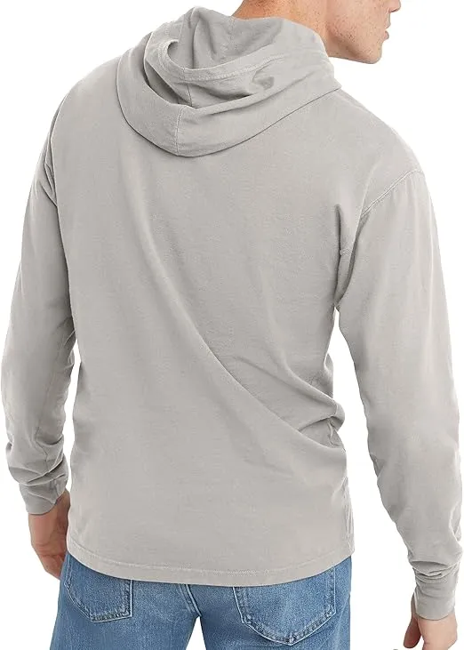 Hanes Men's Originals Hooded Long-Sleeve T-Shirt For Men, Men's T-Shirt Hoodie, Vintage Washed, Cotton Tee