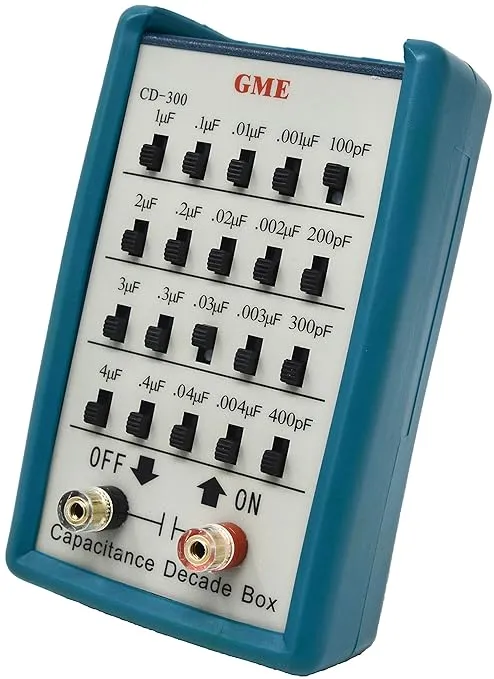 GME CD-300 Capacitance Substitution Decade Box, 5 Decades Range, 100pF to 11.111 μF, Designed in The USA