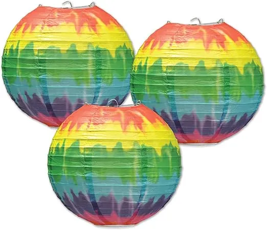 Beistle Tie Dye Lanterns