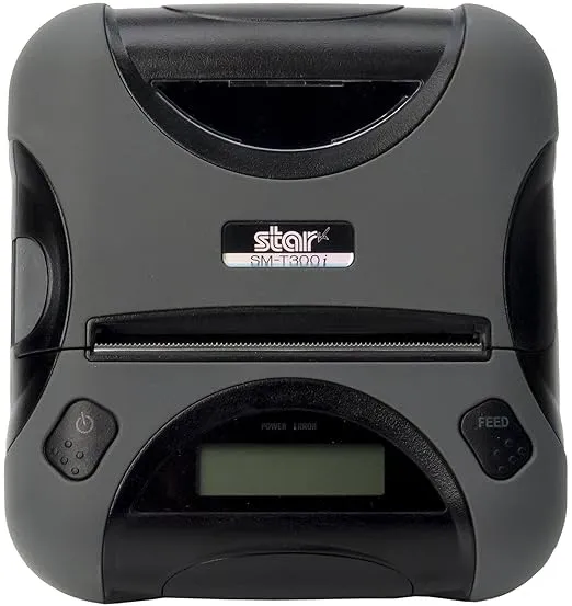 Star Micronics SM-T300i Ultra-Rugged Portable Bluetooth Receipt Printer with Tear Bar - Supports iOS, Android, Windows