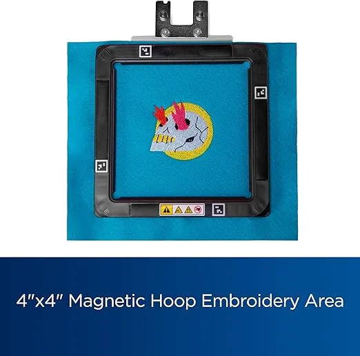 Brother Skitch Single-Needle Embroidery Machine, Powered by Artspira, 4” x 4” Embroidery Area, Bluetooth Connected