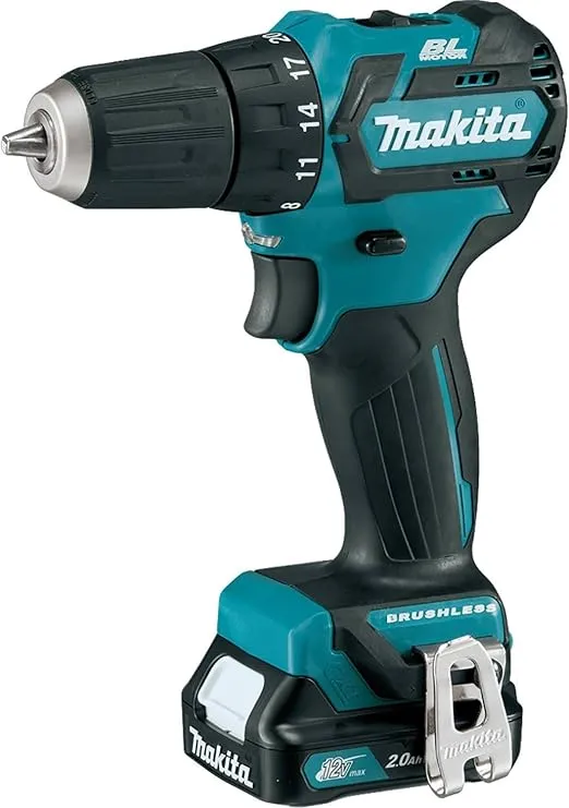 Makita FD07R1 12V MAX CXT Lithium-Ion Brushless Cordless Driver-Drill Kit, 3/8"