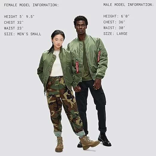 Alpha Industries MA-1 Bomber Flight Jacket - Fighter Pilot Flight Jacket