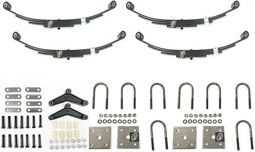 SOUTHWEST WHEEL 3,500 lbs. Tandem Trailer Axle Suspension Kit (Leaf Springs, Shackle & U-Bolt kit)