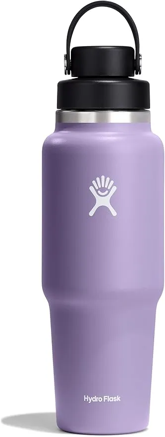 HYDRO FLASK Wide Mouth vacuum insulated stainless steel cupholder water bottle with leakproof chug cap for cup holder, cold water drinks, sports, car