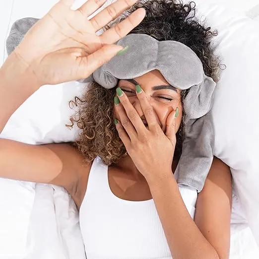 Nodpod Gentle Pressure Sleep Mask | Patented Light Blocking Design for Sleeping, Traveling & Relaxation - Elephant Gray
