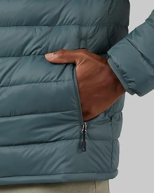 32 Degrees Heat Men's Ultra-Light Down Packable Jacket | Layering | Zippered Pockets | Water Repellent