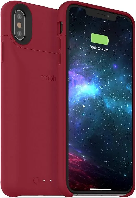 mophie 401002838 Juice Pack Access - Ultra-Slim Wireless Battery Case - Made for Apple iPhone Xs Max (2,200mAh) - Dark Red