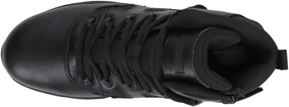 Reebok Work Men's RB8678 Rapid Response RB Soft Toe 6" Stealth Boot with Side Zipper Black Military & Tactical