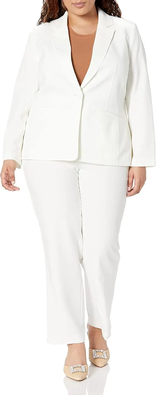 Le Suit Women's Plus Size Jacket/Pant Suit 50041009-1cz