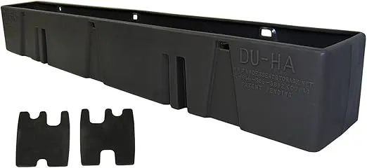 DU-HA Behind-The-Seat Storage Unit fits 04-07 Chevy Silverado/GMC Sierra 1500 Light Duty Crew Cab | Black Heavy-Duty Back Seat Organizer | 10023