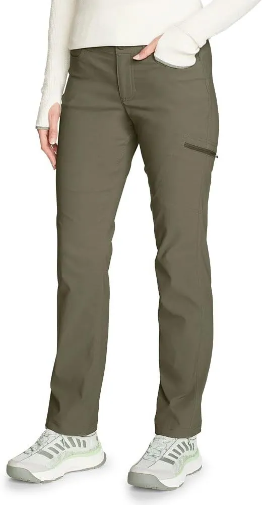 Eddie Bauer Women’s Rainier Hiking Pants, Durable, Comfortable, Water Repellent, Phone Pocket, UPF 50+ Protection