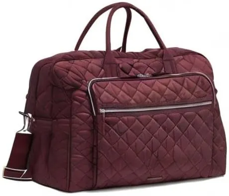 Vera Bradley Women's, Performance Twill Grand Weekender Travel Bag, Raisin, One Size