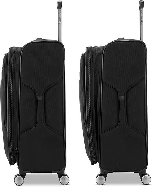 Samsonite Ascella 3.0 Softside Expandable Luggage, Black, Med EXP Spinner