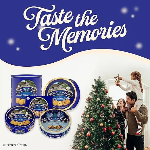 Royal Dansk Danish Cookies Tin, butter, 24 Ounce