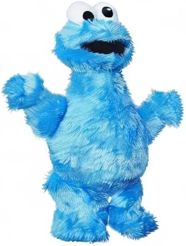 10-inch Sesame Street Mini Plush Cookie Monster Doll: Toy for Toddlers, Preschoolers & 1 Year Olds