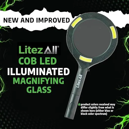 LitezAll 21753-6/12 COB LED Illuminated Magnifying Glass