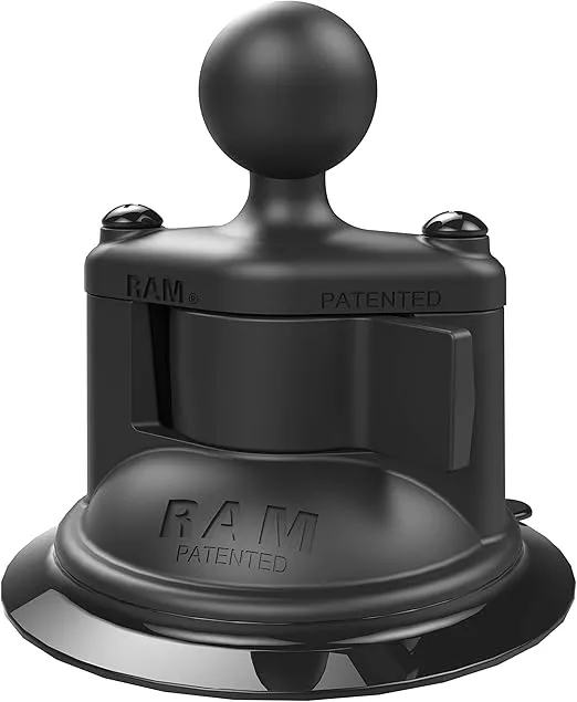 RAM MOUNTS Twist-Lock Composite Suction Cup Base with Ball RAP-B-224-1U with B Size 1" Ball
