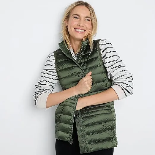 Lands' End Women's Wanderweight Packable Ultralight Down Vest