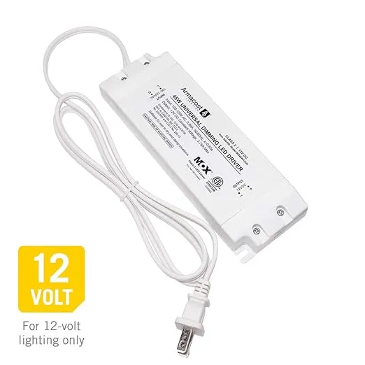Armacost Lighting 840450 for LED Lighting, with Removable AC Cord, 45 Watt, White