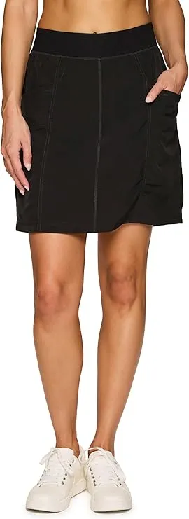 RBX Active Fashion Skort for Women, Long Length Golf/Pickleball Skort with Flat-Front Waistband, Plus Sizes