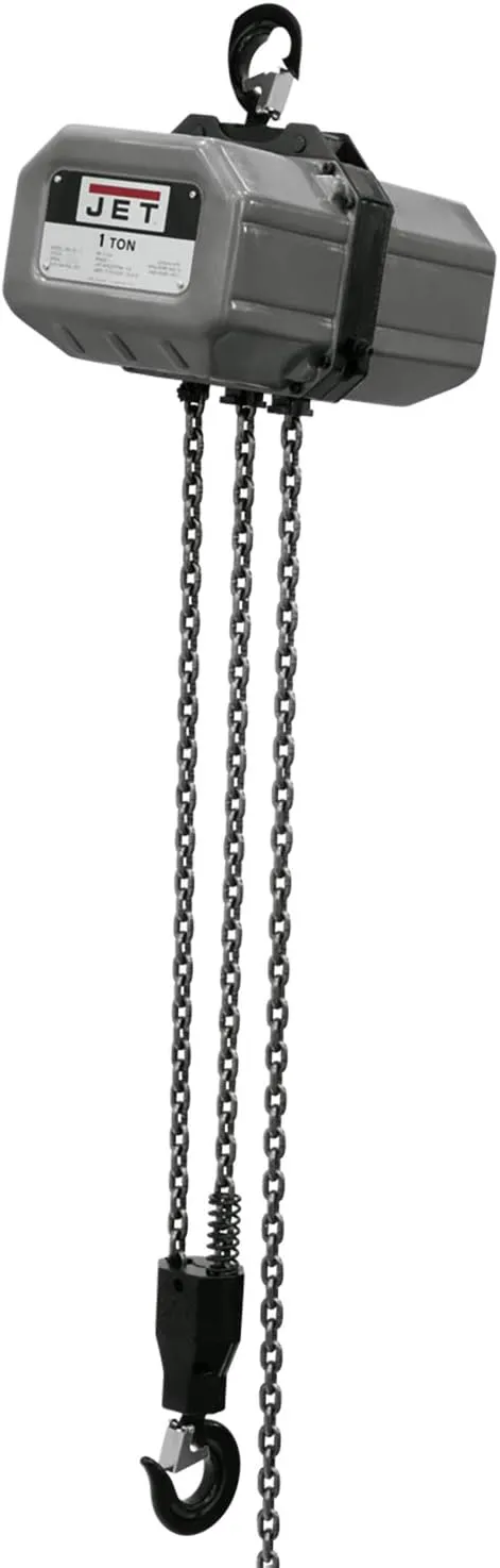 JET 1-Ton Electric Chain Hoist, 20' Lift, 1Ph 230V (Model 1SS-1C-20)