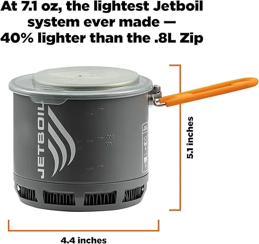 Jetboil Stash Ultralight Camping and Backpacking Stove Cooking System