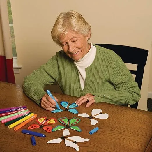 S&S Worldwide Magic Butterflies (Pack of 24) - 4.5" White Paper Butterflies in Assorted Styles