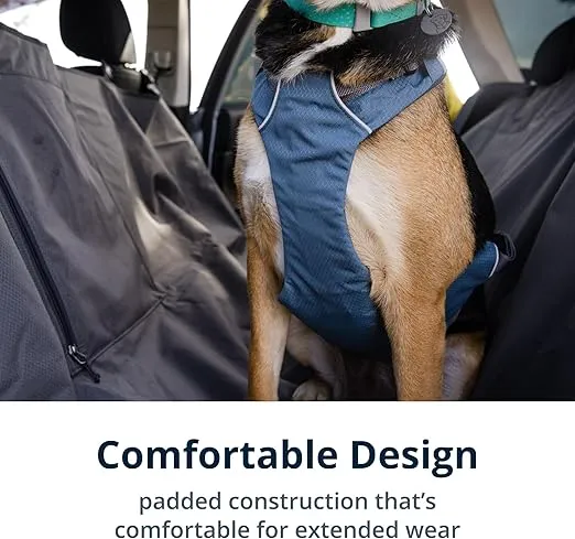 Ruffwear, Load Up Dog Harness, Strength-Rated Car Safety Harness with Universal Seat Belt Attachment, Slate Blue, Large/X-Large