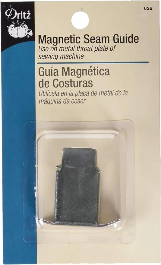 Dritz Magnetic Seam Guide for Sewing Machine, 1 Count, Nickel