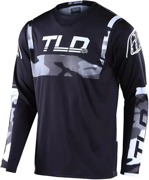 Troy Lee Designs GP Brazen Camo Jersey - Motocross Dirt Bike ATV Enduro Dual Sport Racing Off Road Long Sleeve Riding Gear - Adult Mens (Gray, LG)