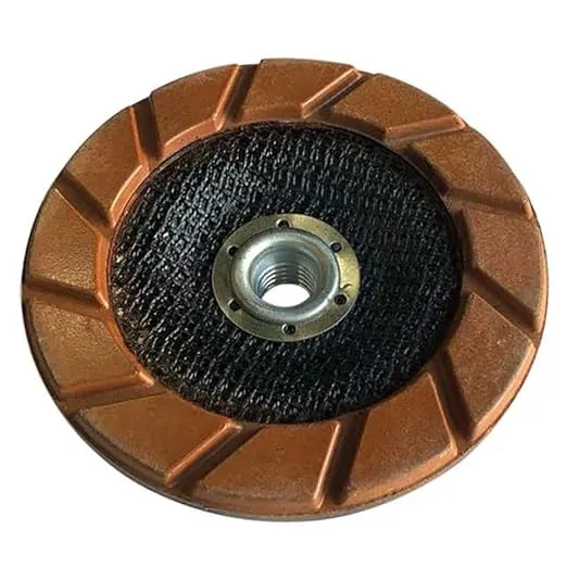 5" Transitional Ceramic Grinding Wheels for Concrete Polishing, #50 Grit, 5/8"-11 Arbor