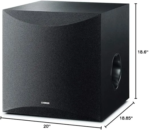 Yamaha Audio 10" 100W Powered Subwoofer - Black (NS-SW100BL)