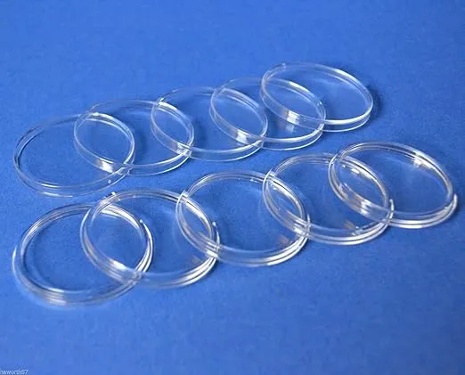 (10) Air-tite H-39 Direct Fit Coin Holder Capsules for 1oz Silver & Copper Rounds and Casino Chips